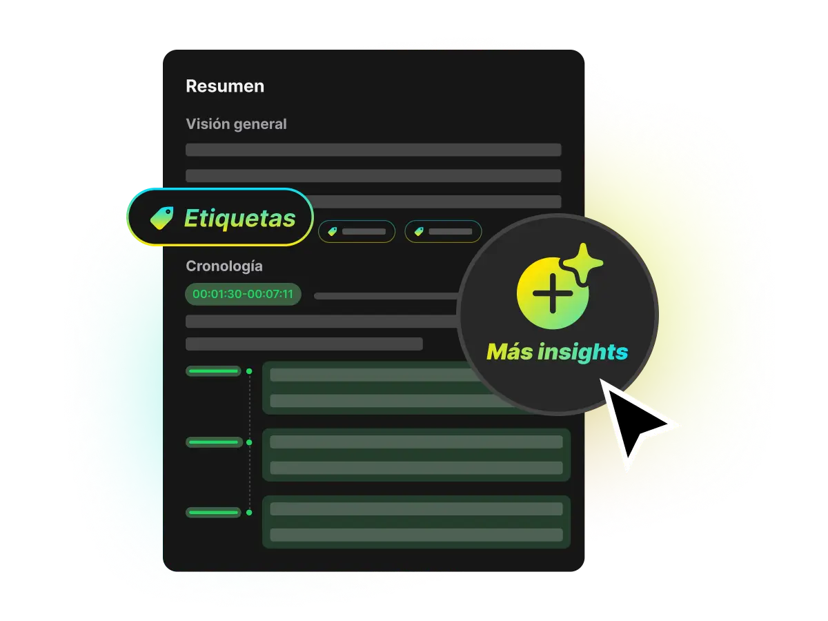 Un usuario haciendo clic en el botón 'Más análisis' en la interfaz del resumidor de WayinVideo para obtener análisis más profundos de un video impulsados por IA.